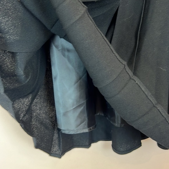 Talbots Midi Wool Pleated Black Skirt Size 8 - Picture 2 of 6